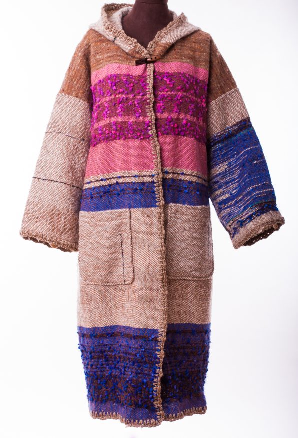 Multicolor Hooded Coat